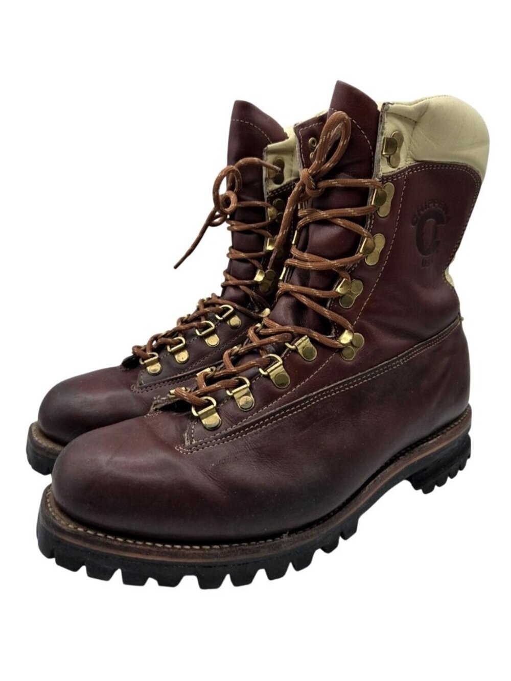 Vintage CHIPPEWA USA Leather Brown 25480 Arctic 8" Insulated Men 10 3E Boots